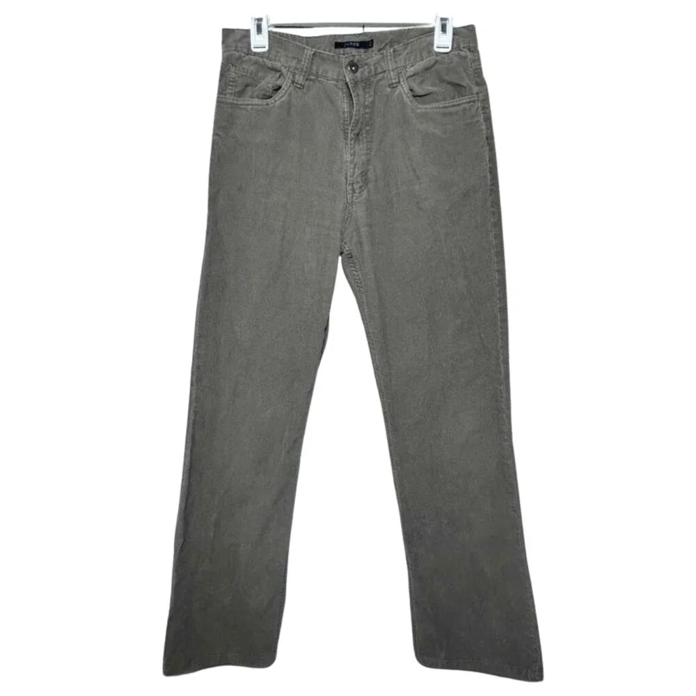 J.Crew Corduroy Pants Men's Size 31x 32 Gray Straight Casual